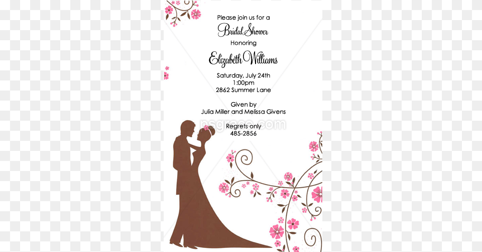 Bridal Shower Invitations Cherry Blossom, Advertisement, Poster, Greeting Card, Mail Png