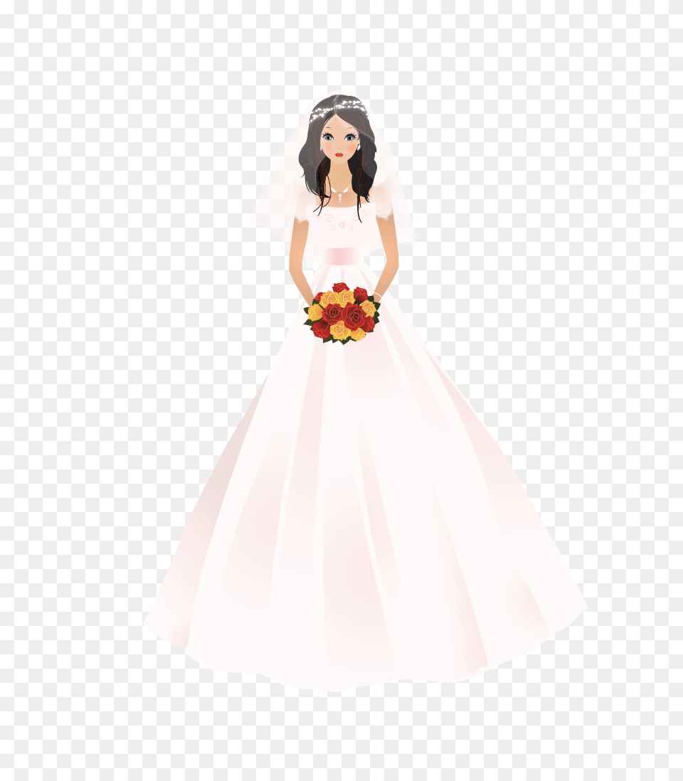 Bride, Gown, Wedding Gown, Clothing, Dress Free Transparent Png