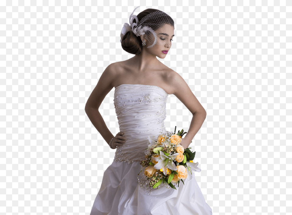 Bride, Flower Bouquet, Formal Wear, Flower Arrangement, Flower Png Image