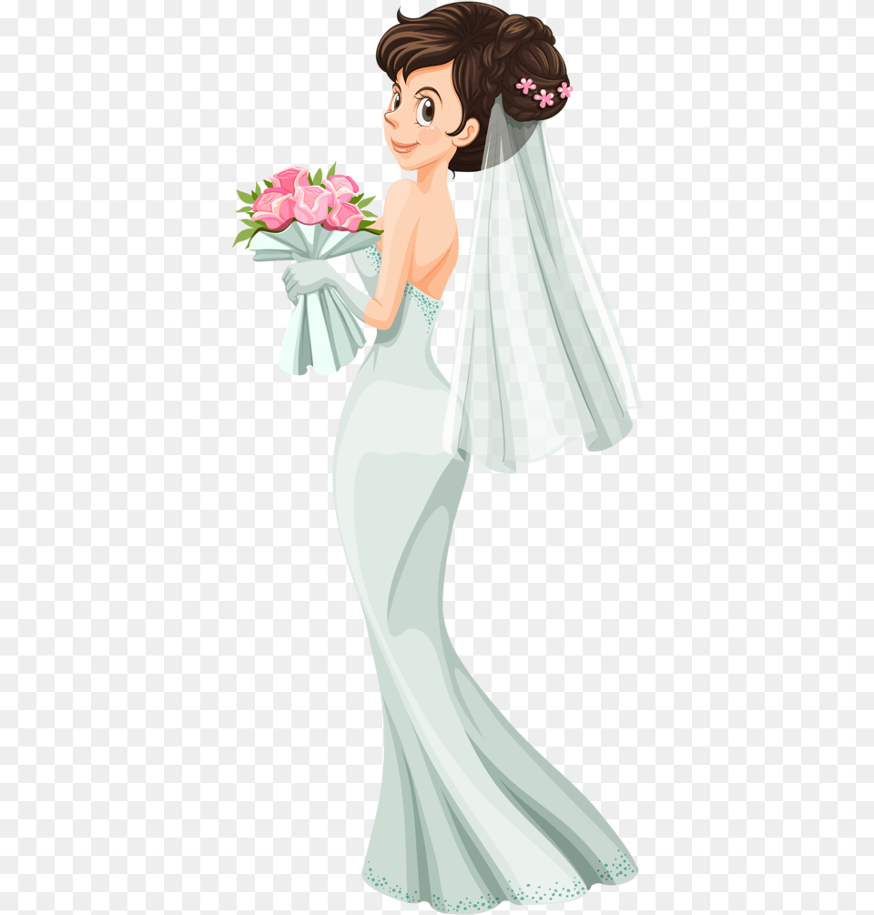 Bride, Flower Bouquet, Gown, Flower Arrangement, Flower Png