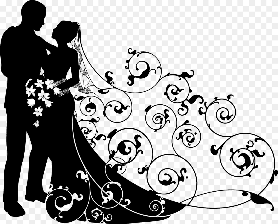 Bride And Groom Background, Art, Pattern, Floral Design, Graphics Free Png