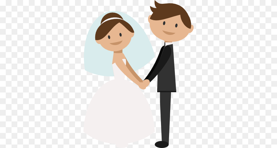 Bride And Groom Cartoon Clip Art Invites, Clothing, Dress, Formal Wear, Body Part Png