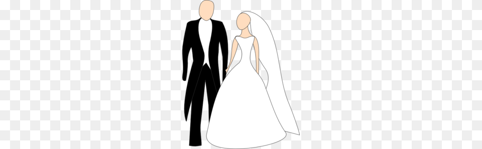 Bride And Groom Clip Art, Formal Wear, Clothing, Dress, Fashion Free Png