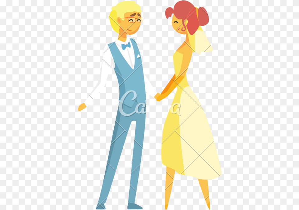 Bride And Groom Holding Hands Imgenes De Caricaturas Agarrados De La Mano, Hand, Body Part, Person, Adult Png Image