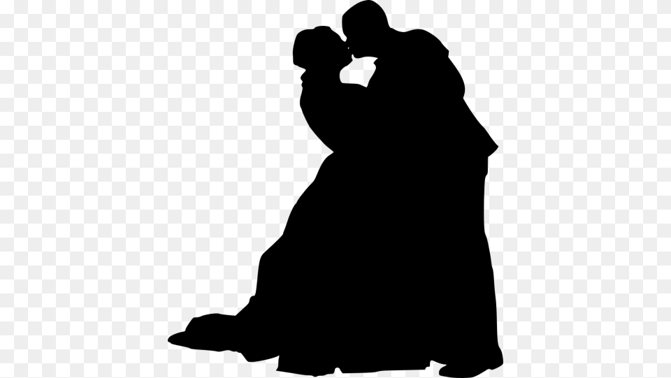 Bride And Groom Silhouette, Fashion, Adult, Female, Person Png Image