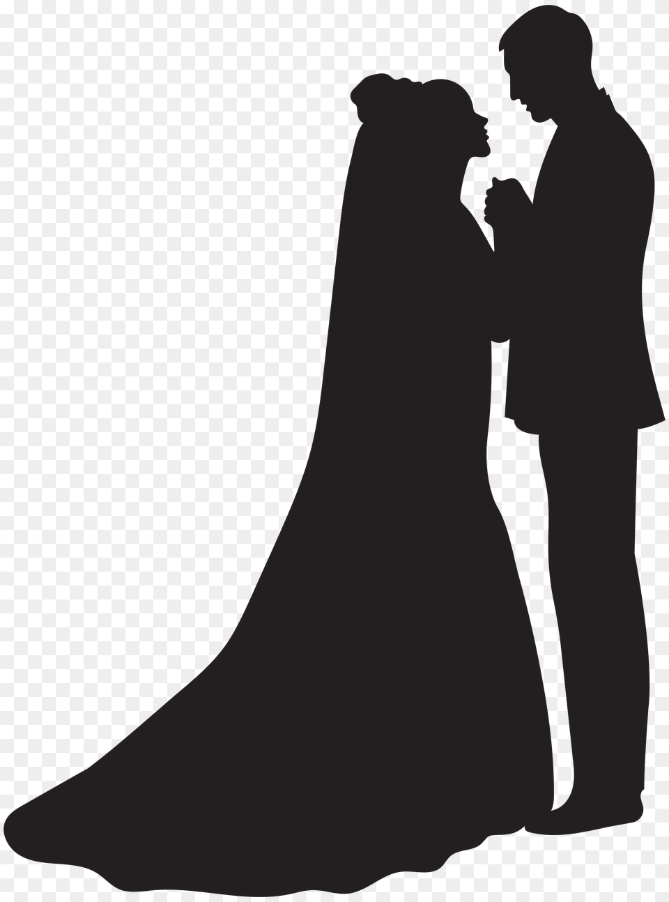 Bride And Groom Silhouette Clip Png Image