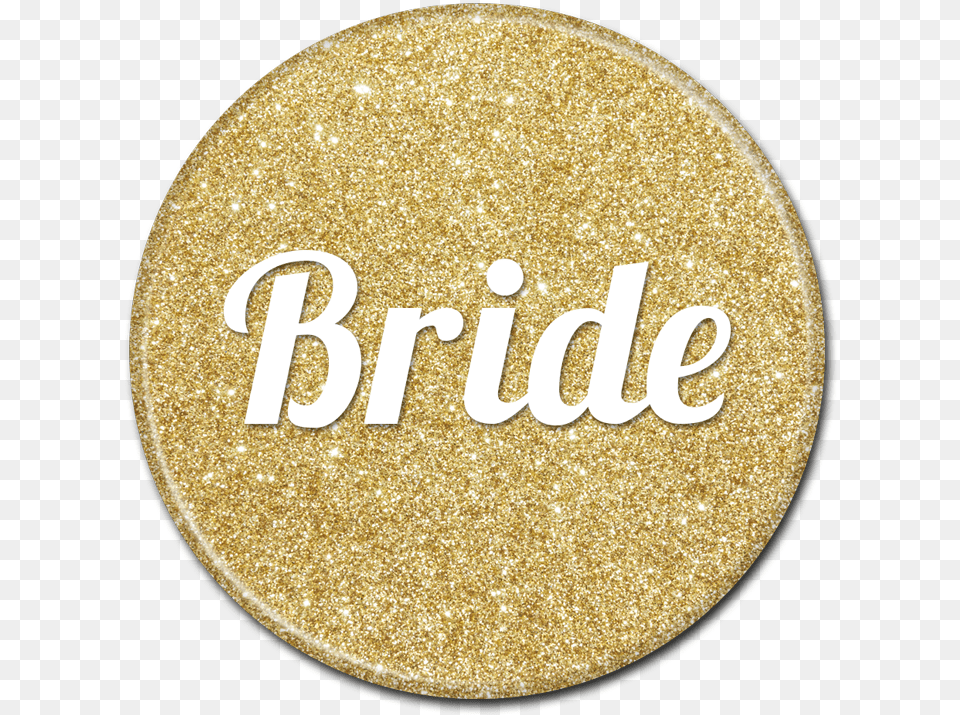 Bride Buttons Gold Sparkle Circle, Glitter Free Png Download