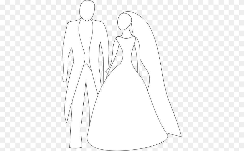 Bride Cartoon Clip Art, Clothing, Dress, Fashion, Gown Free Png Download