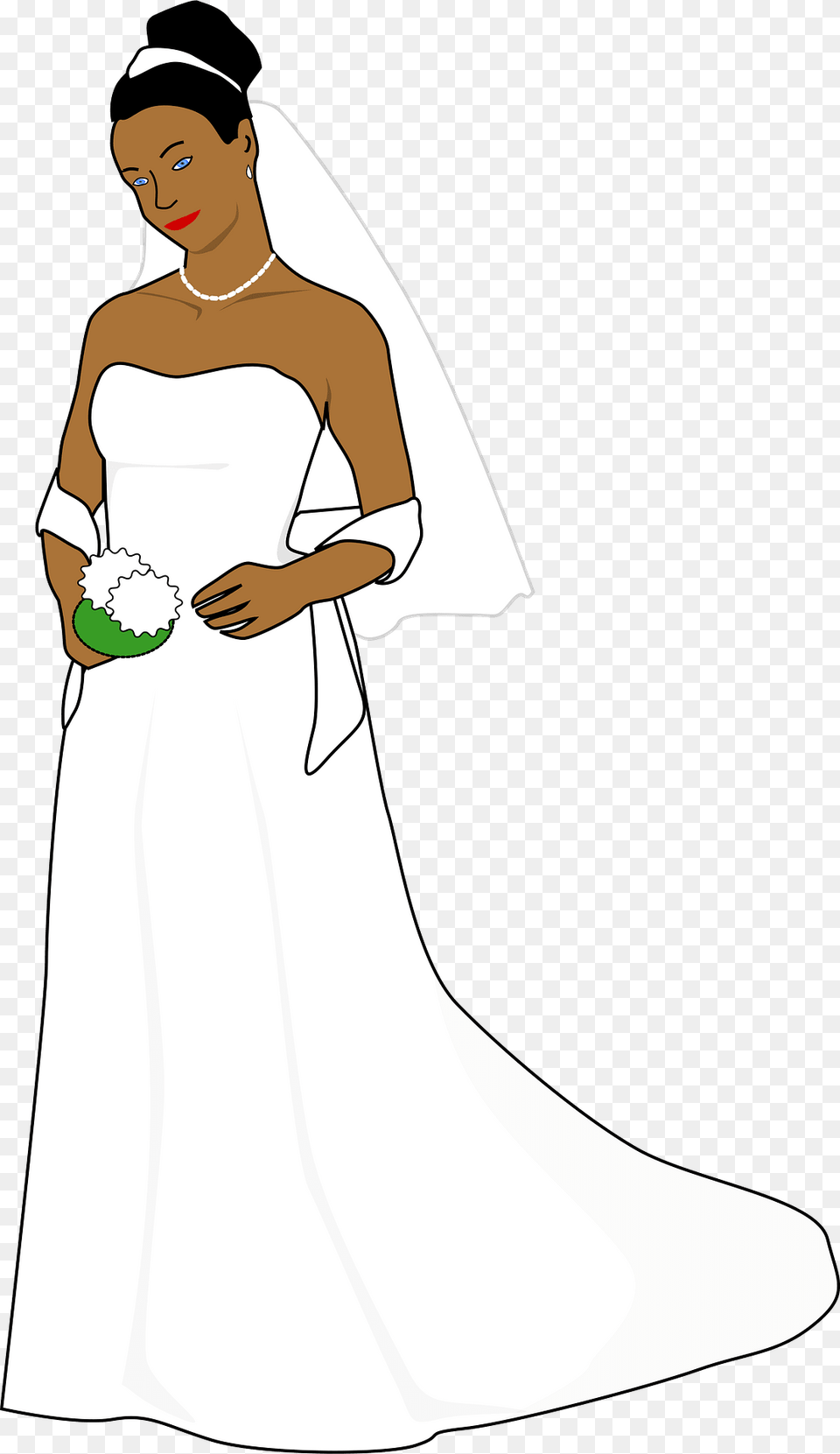 Bride Clipart, Formal Wear, Wedding Gown, Clothing, Dress Free Png Download