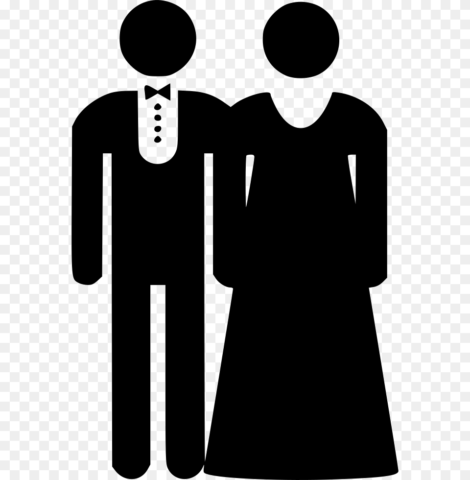 Bride Couple Groom Marriage Illustration, Clothing, Stencil, Sleeve, Long Sleeve Png
