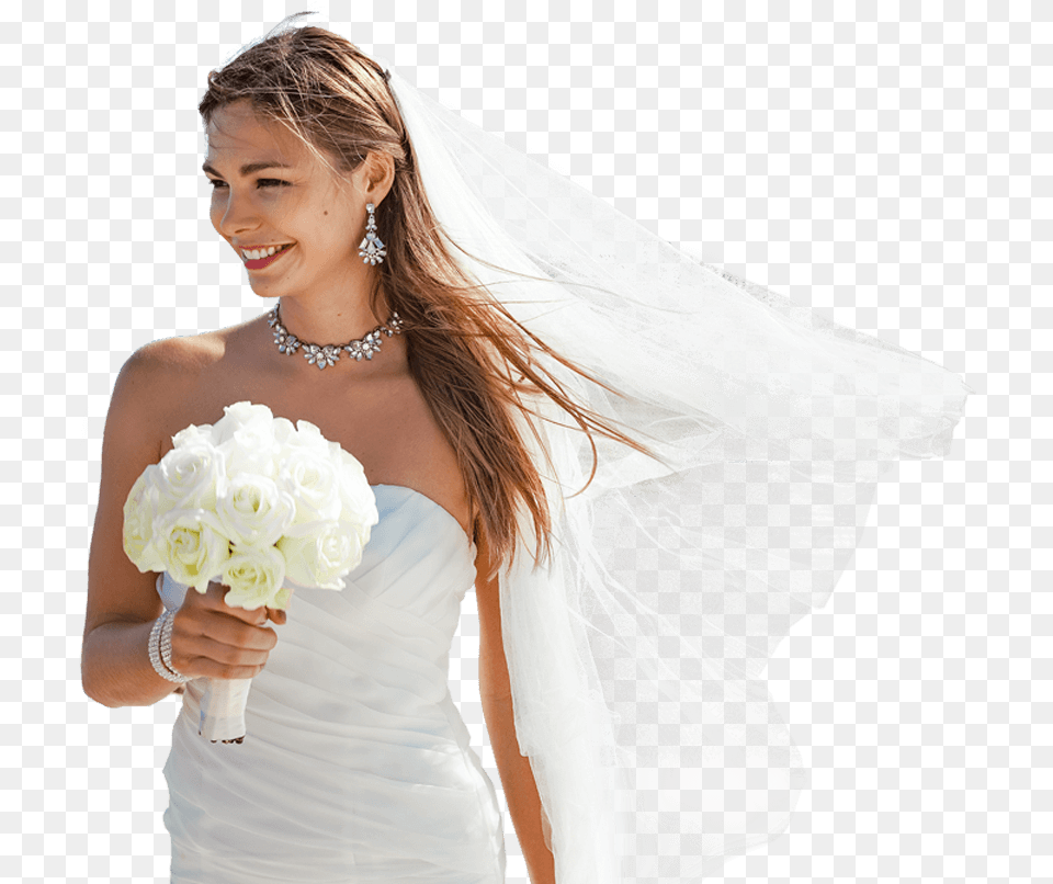 Bride Cut Out Dia Da Noiva, Flower Bouquet, Clothing, Dress, Flower Free Png Download