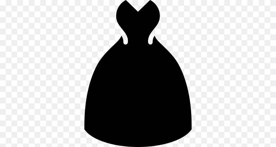 Bride Dress Icon, Gray Png Image