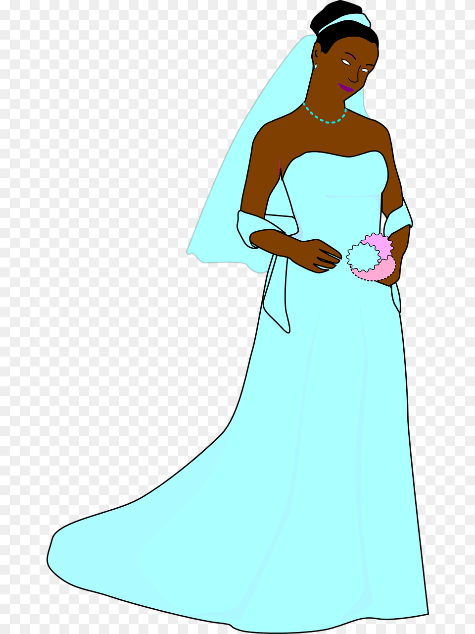 Bride Dress White Illustration, Wedding Gown, Clothing, Wedding, Fashion Png