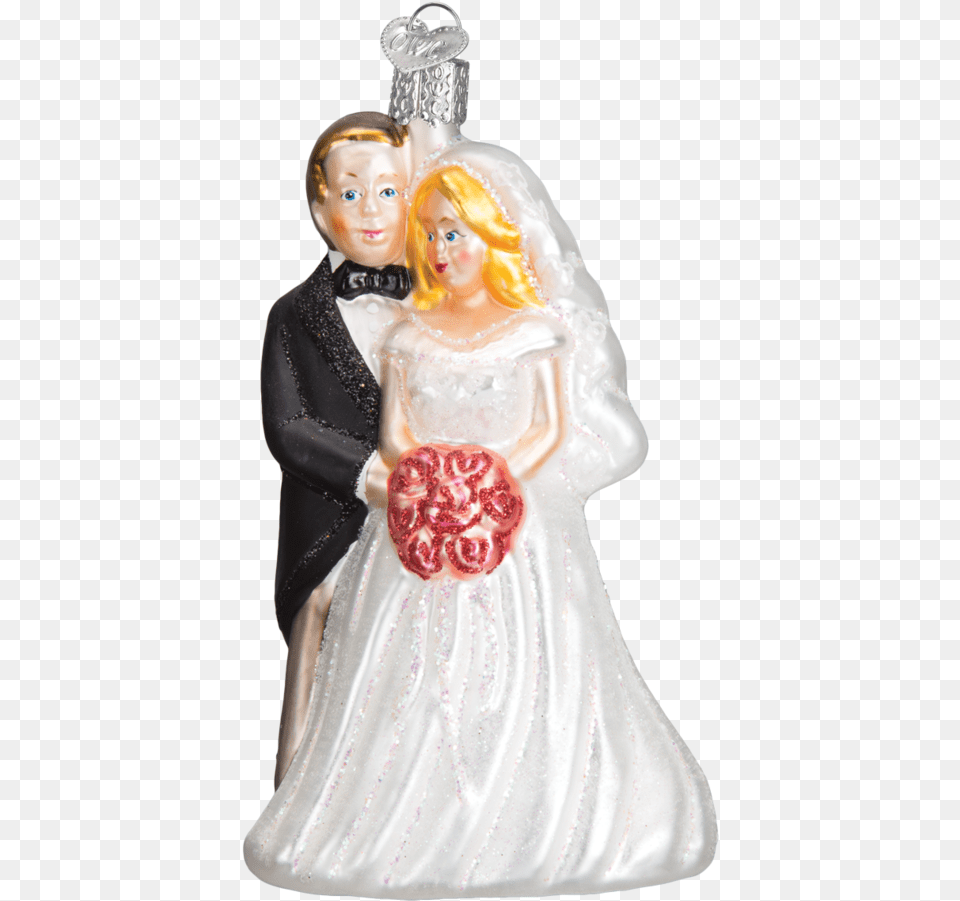 Bride Groom Christmas Ornament, Figurine, Woman, Adult, Female Png Image