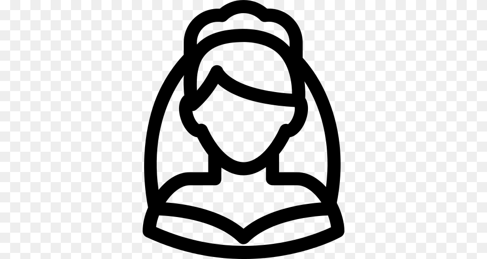 Bride Icon, Gray Free Transparent Png