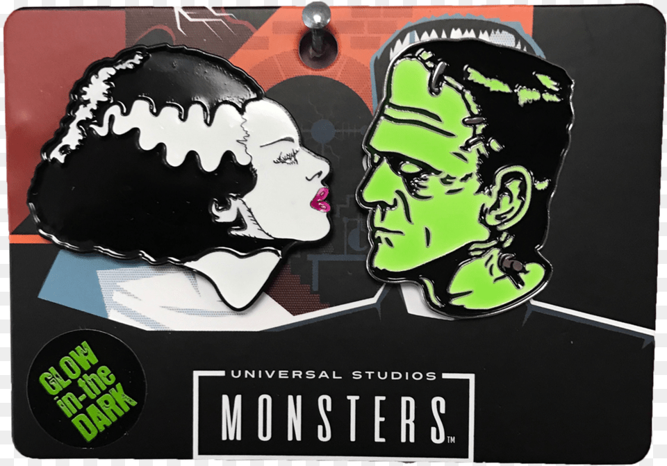 Bride Of Frankenstein Pin, Sticker, Advertisement, Poster, Adult Free Png Download