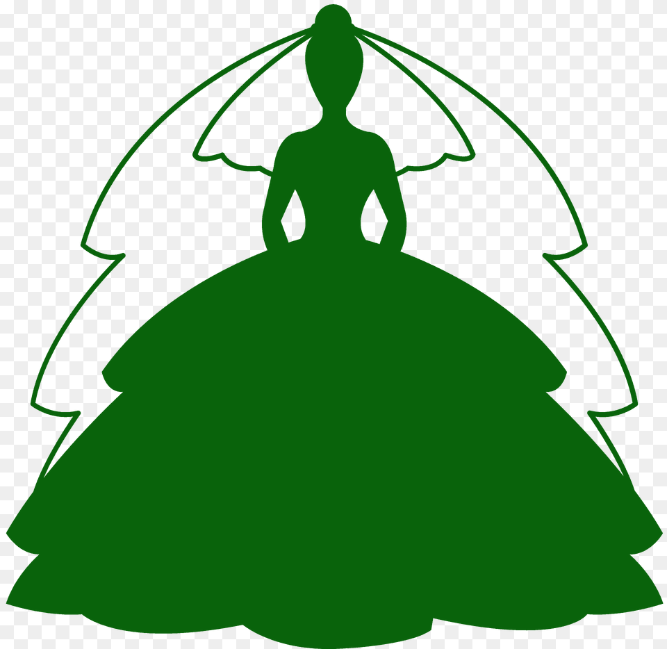 Bride Silhouette, Clothing, Dress, Fashion, Formal Wear Free Transparent Png