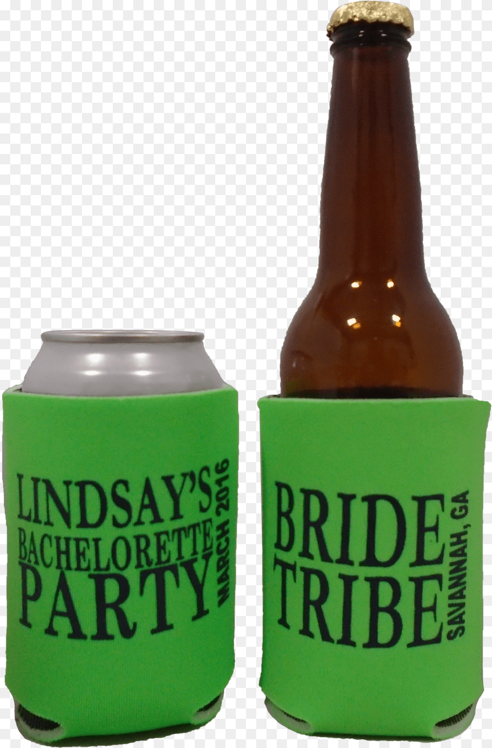 Bride Tribe Bachelorette Party Koozie Can Coolers Glass Bottle, Alcohol, Beer, Beer Bottle, Beverage Free Png