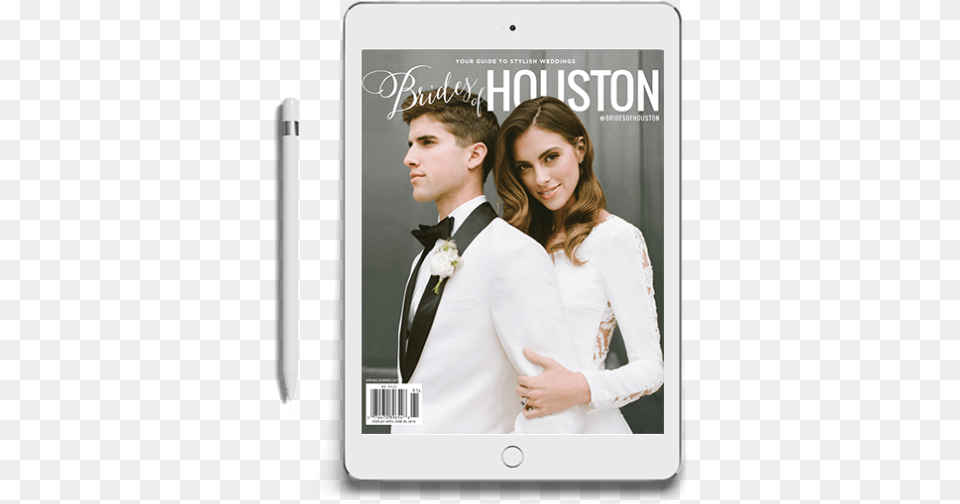 Brides Of Houston Digital Magazine Camera Phone, Adult, Publication, Person, Formal Wear Png Image