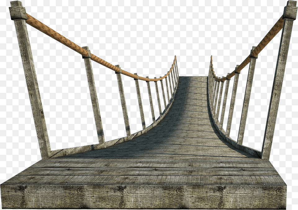 Bridge, Rope Bridge, Suspension Bridge Free Png Download