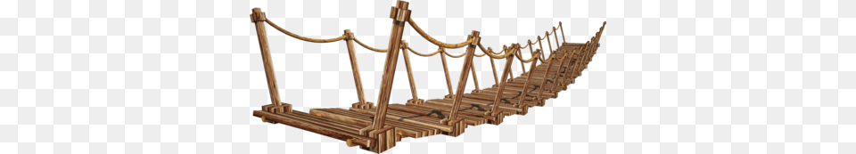 Bridge, Rope Bridge, Suspension Bridge, Crib, Furniture Png Image