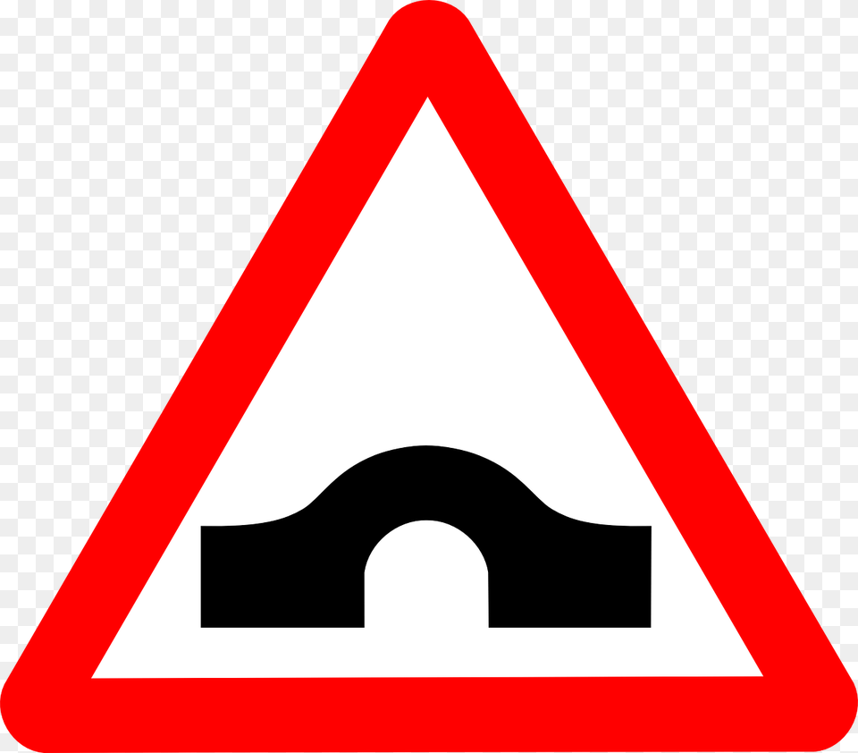 Bridge Ahead Road Sign, Symbol, Road Sign Free Png Download