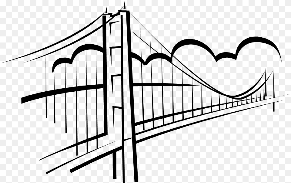 Bridge Clip Art, Gate, Drawing Free Png Download