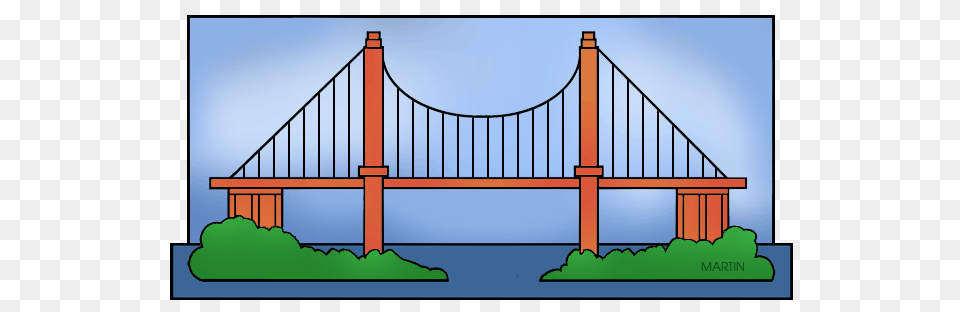 Bridge Clipart Silhouette, Suspension Bridge, Gate Free Transparent Png