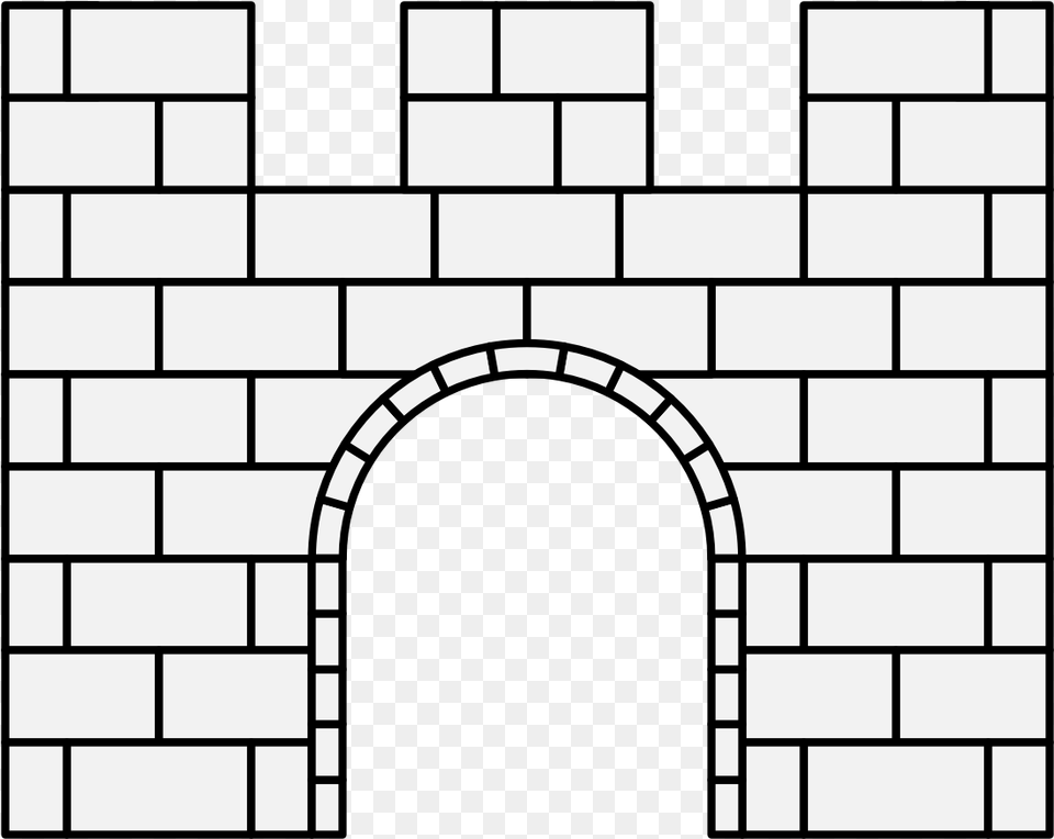 Bridge Of One Arch Coloring Book, Architecture, Brick, Building, Wall Free Png Download