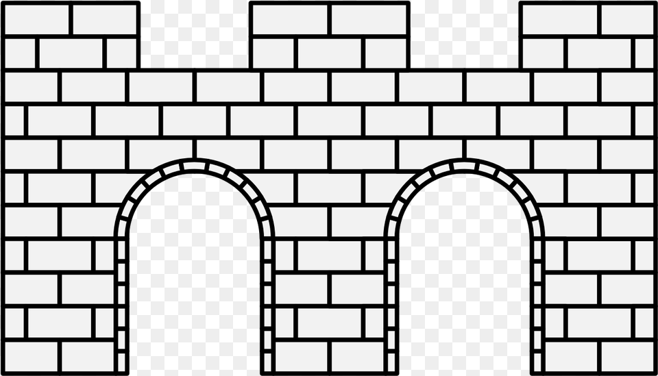 Bridge Of Two Arches Download Line Art, Arch, Architecture, Brick, Building Png