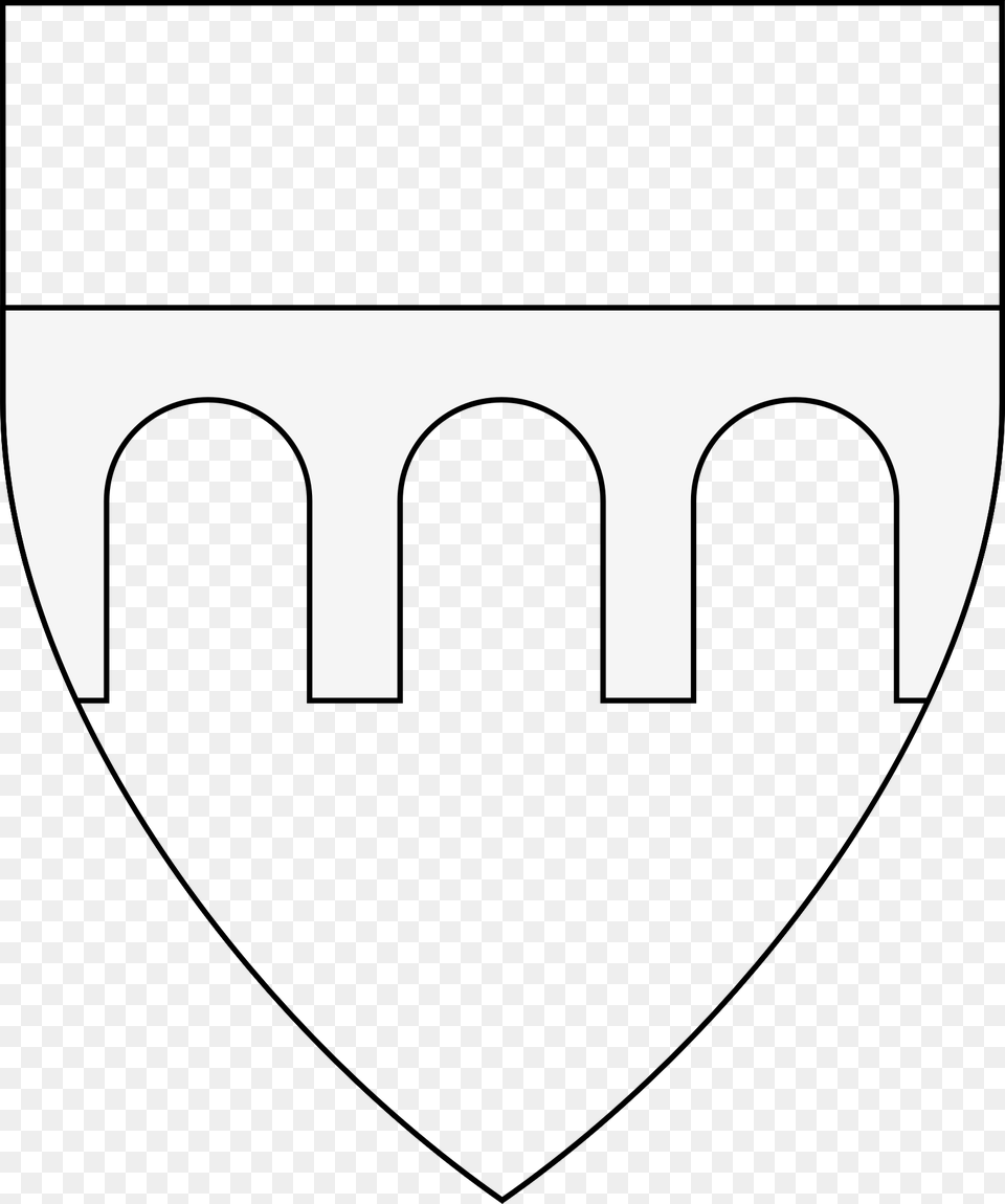 Bridge Throughout Of Three Arches Line Art, Logo Png Image