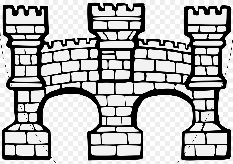 Bridge Throughout Transparent Cartoons, Arch, Architecture, Fortress, Castle Png Image