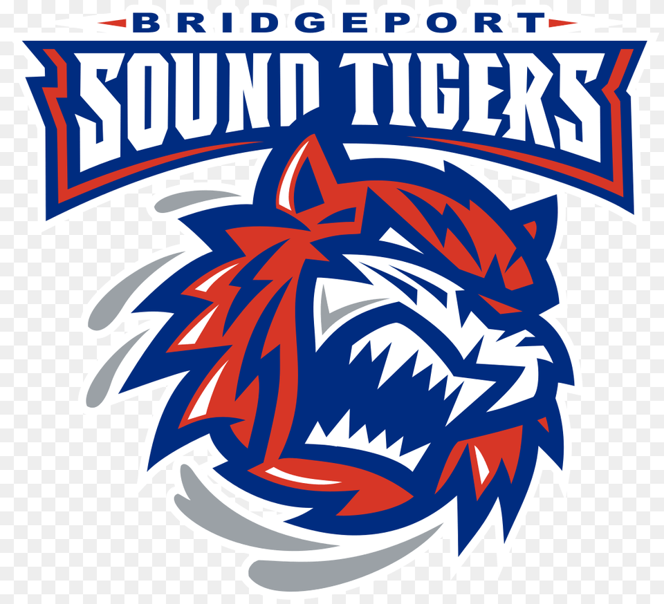 Bridgeport Sound Tigers Logo, Sticker, Dynamite, Weapon, Emblem Png Image