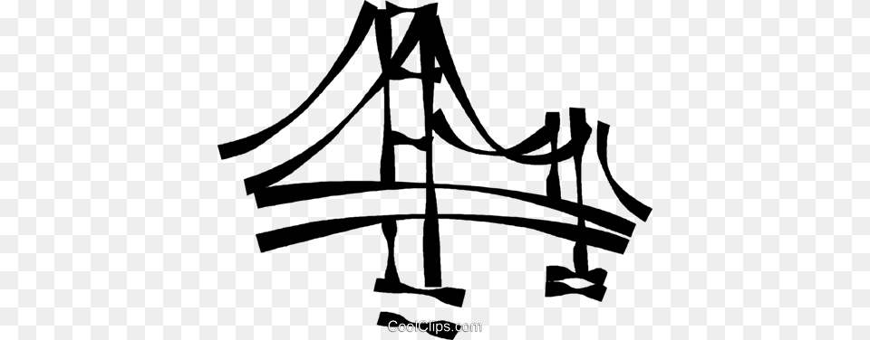 Bridges Royalty Vector Clip Art Illustration, Bridge, Suspension Bridge Png