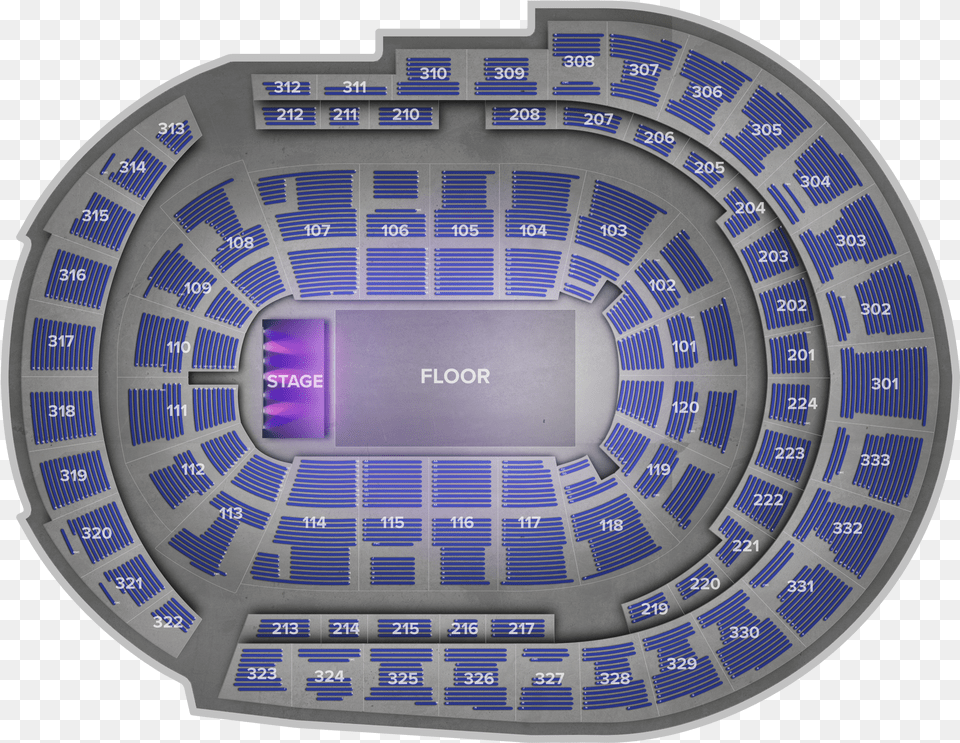 Bridgestone Arena Center Stage Bridgestone Arena Seating Chart 306 P Free Png Download
