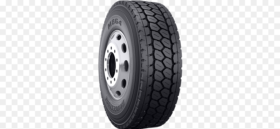Bridgestone Commercial M864 Tire Her Terra Trac At Ii, Alloy Wheel, Car, Car Wheel, Machine Png