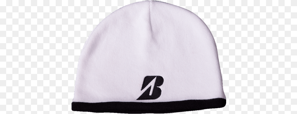 Bridgestone Golf Black Beanie Winter Hat Bridgestone Beanie White, Cap, Clothing, Swimwear, Fleece Free Transparent Png