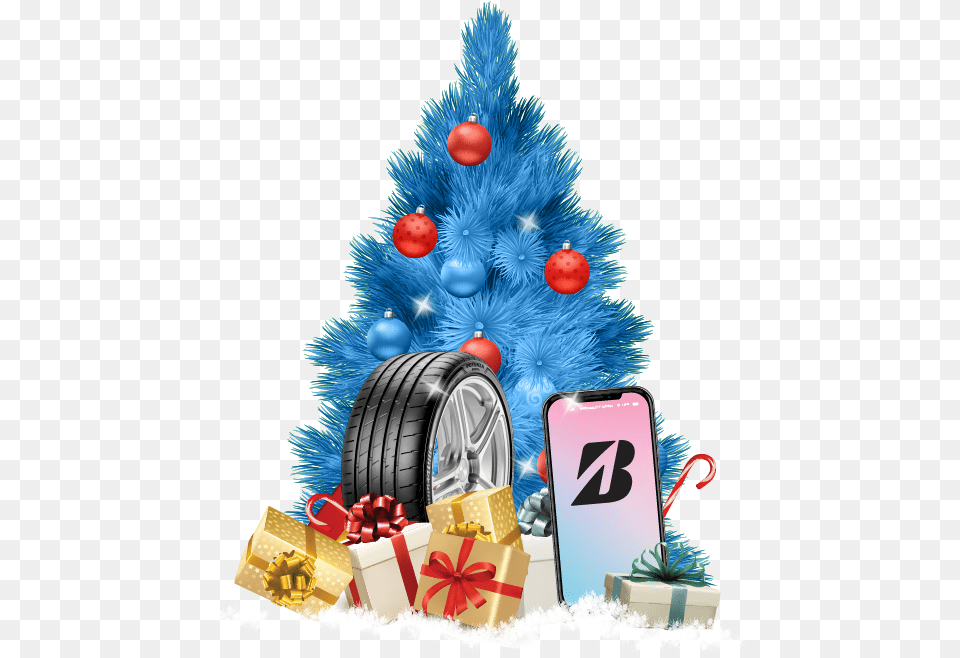 Bridgestone Year End Tyres Sales Promotion Offer Christmas Ornament, Tree, Plant, Christmas Decorations, Festival Free Png Download