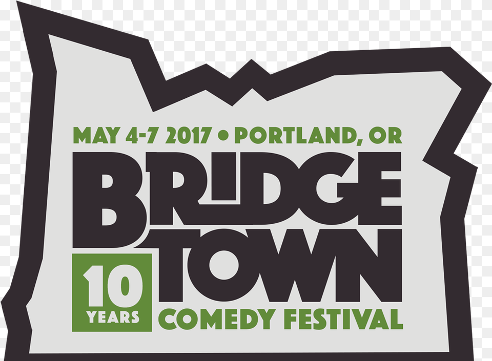 Bridgetown Comedy Festival Poster, Advertisement, Bag, Text Png Image