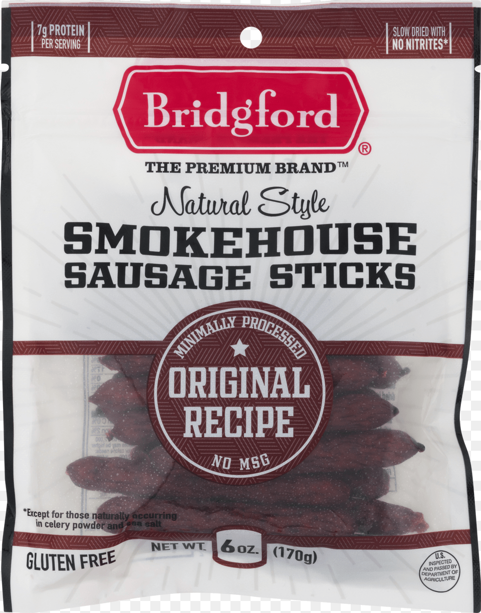 Bridgford Smokehouse Sausage Sticks, Food, Sweets Free Png Download