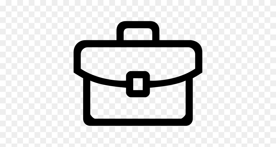 Briefcase Business Employment Icon With And Vector Format, Gray Free Png