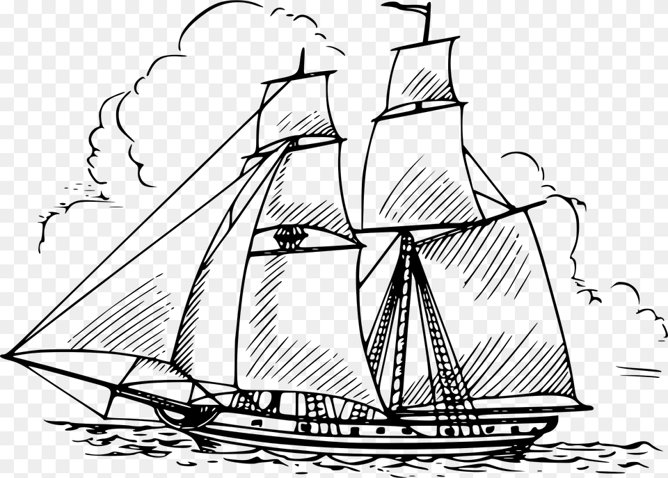 Brig Clipart, Art, Boat, Sailboat, Transportation Free Png