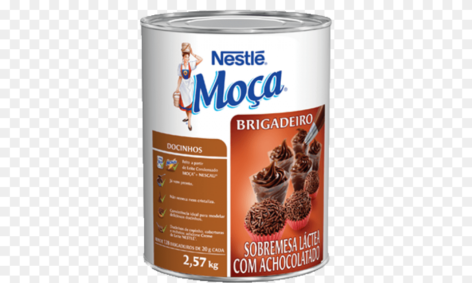 Brigadeiro Pronto Para Enrolar Nestl 257kg Cajuzinho, Tin, Can, Adult, Person Free Png