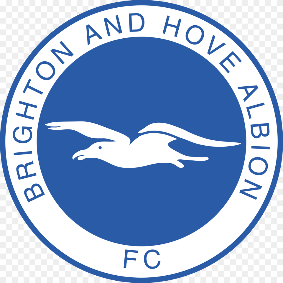 Bright 1 Logo Brighton And Hove Albion Badge, Animal, Bird, Seagull, Waterfowl Free Png