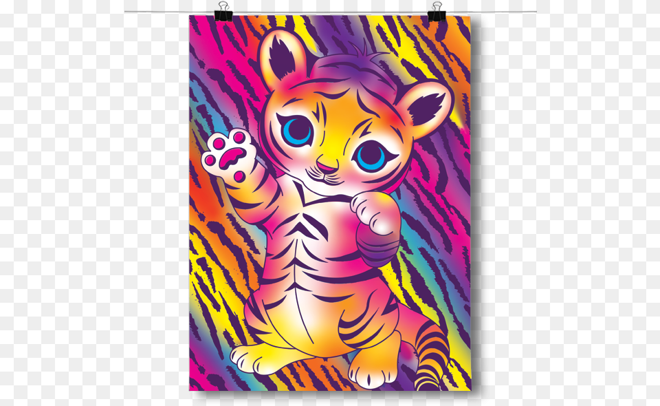 Bright And Colorful Baby Tiger Cartoon, Art, Person, Face, Head Free Transparent Png