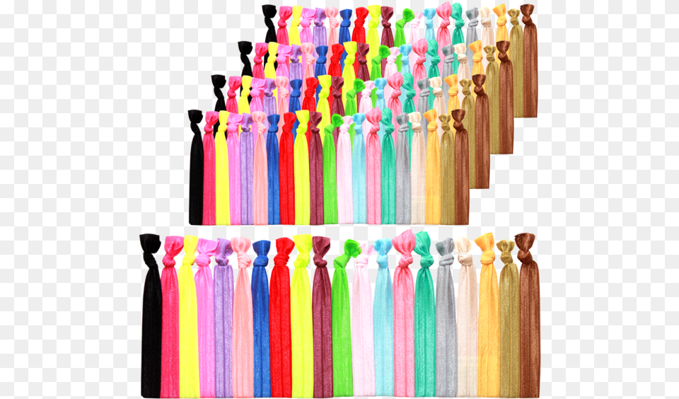 Bright And Pastel Elastic Ponytail Holders No Crease Kampm Kandm Elastic Hair Ties 100 Pack Ponytail Holders, Accessories, Formal Wear, Tie, People Free Png Download