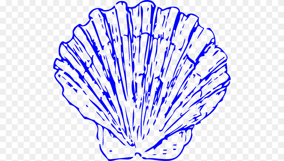 Bright Blue Shells Svg Clip Arts Scallop Shell Clip Art, Animal, Clam, Food, Invertebrate Png Image