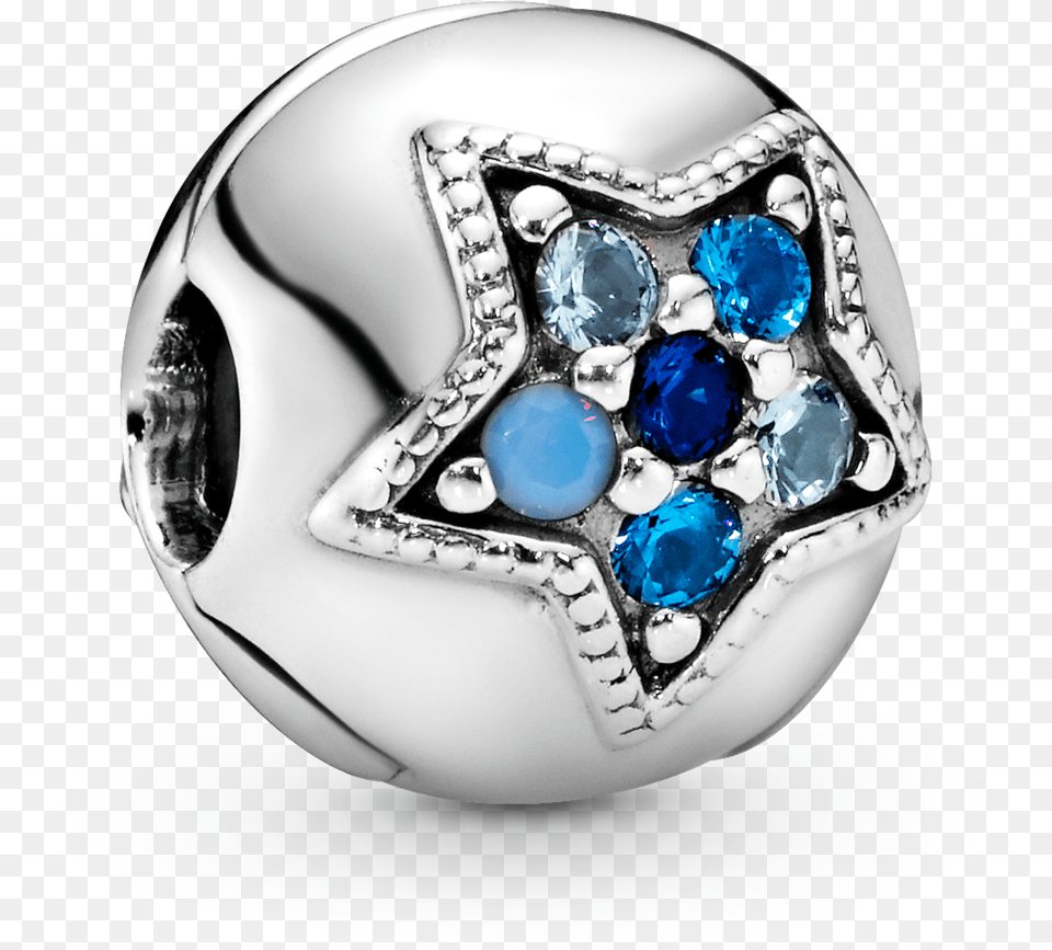 Bright Blue Star Clip Charm Pandora Hk Pandora Accessories, Jewelry, Gemstone, Football Free Png Download