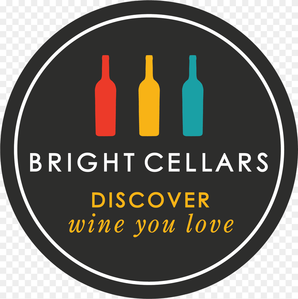 Bright Cellars Logo Bright Cellars, Bottle, Alcohol, Beverage, Liquor Free Transparent Png