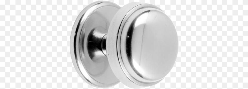Bright Chrome Edged Centre Door Knob Nickel, Handle, Appliance, Blow Dryer, Device Png Image